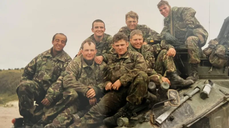 Mo Ahddoud (left) spent ten years in the Royal Artillery